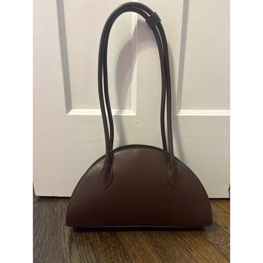 Old Navy Chocolate Brown Faux Leather Shoulder Bag Purse